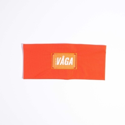 Faixa elástica vermelha com etiqueta VÀGA