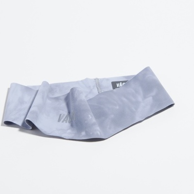 Faixa elástica cinzenta da marca Vans com logótipo