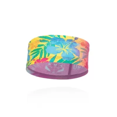 Faixa elástica colorida para cabeça com padrão floral