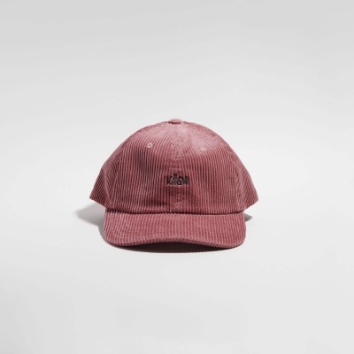 Boné de veludo cotelê rosa antigo com bordado VÅGA