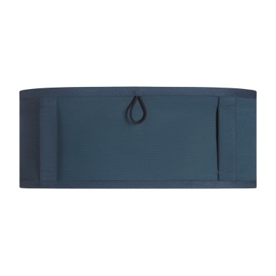 Faixa elástica azul escura com suporte central e tiras largas