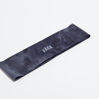 Faixa elástica preta com texto VAGA