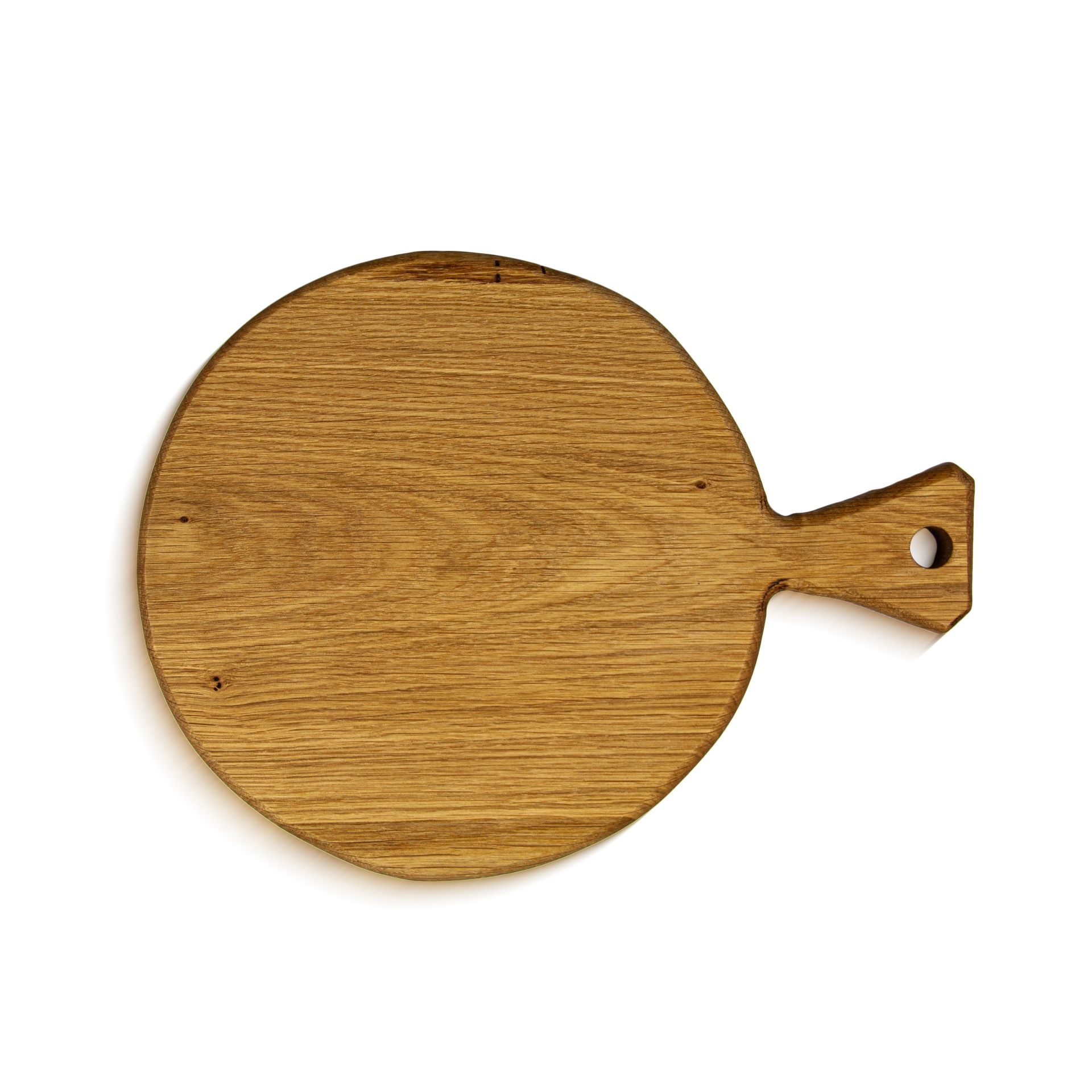 Tábua de Carvalho Laura Living - Pizza M - 30 CM Tábua de cortar redonda em madeira com alça e furo para pendurar