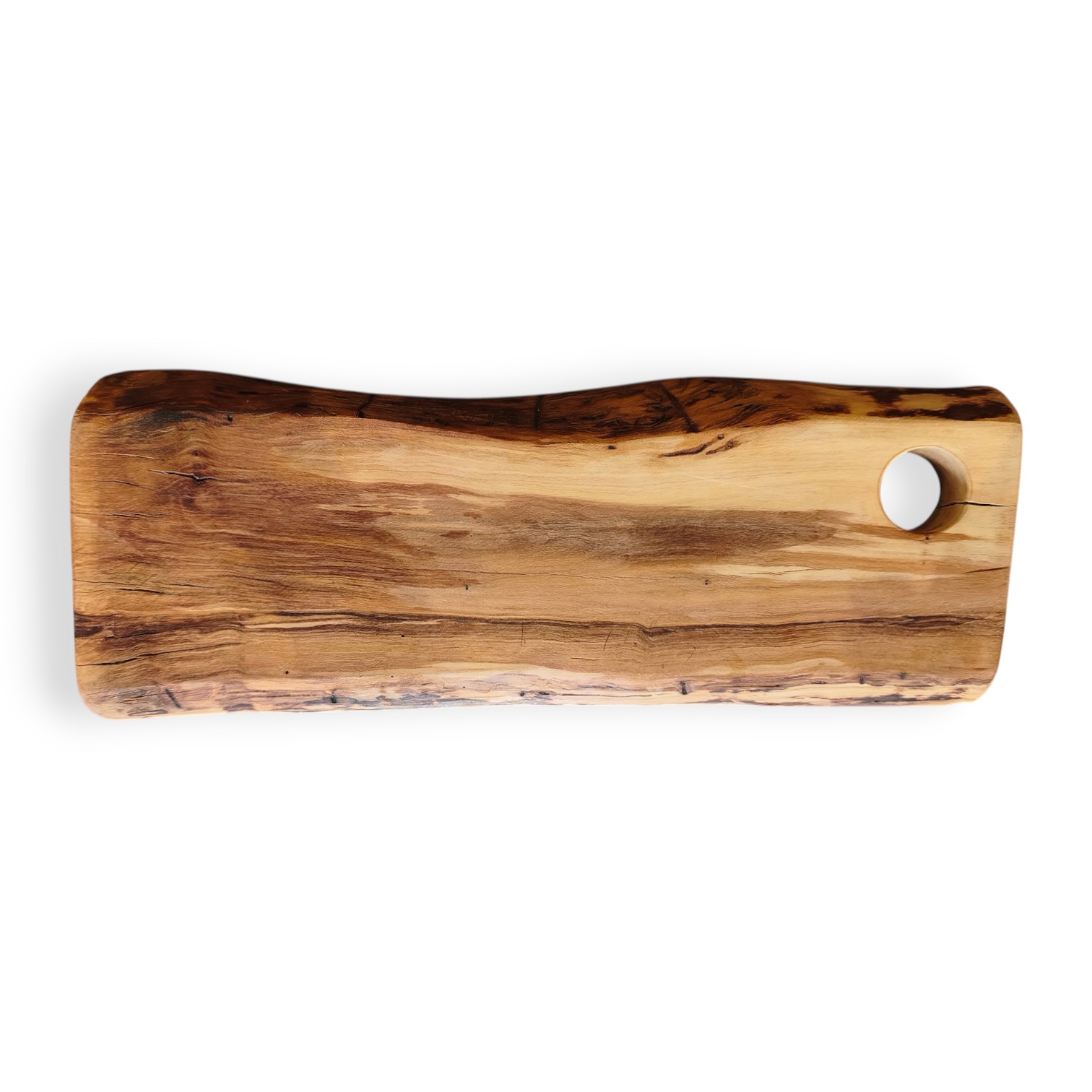 Tábua Irregular em Oliveira (33x12x2cm) Tábuas de cortar madeira natural com buraco circular