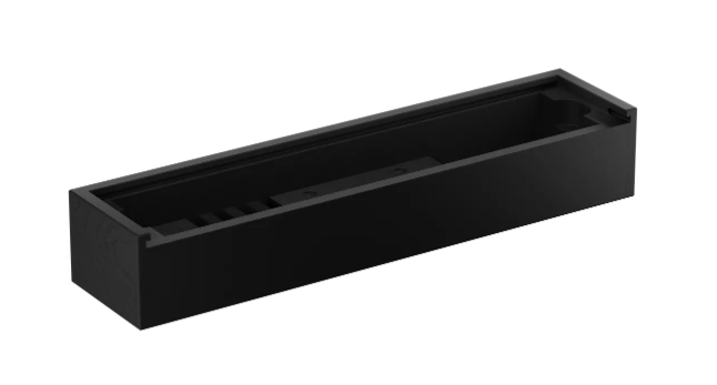 HORL BOX - geração 2 Caixa organizadora preta retangular com compartimentos internos