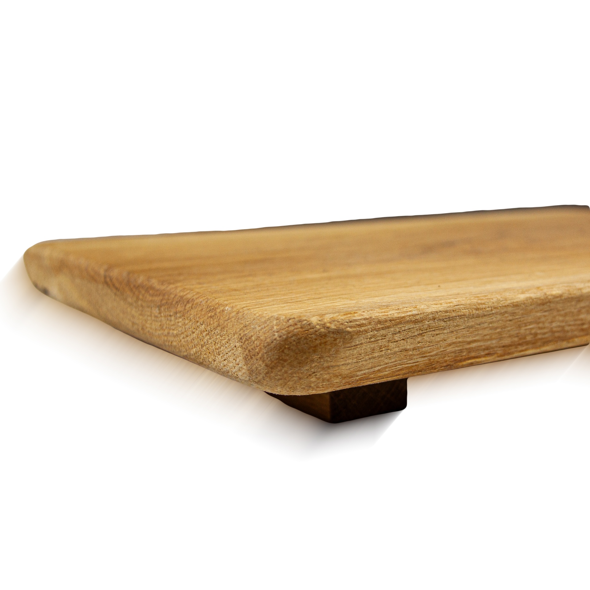 Tábua de Carvalho Laura Living - Tray M - 50 CM c/pés Tabuleiro de madeira clara com base escura sobre fundo branco