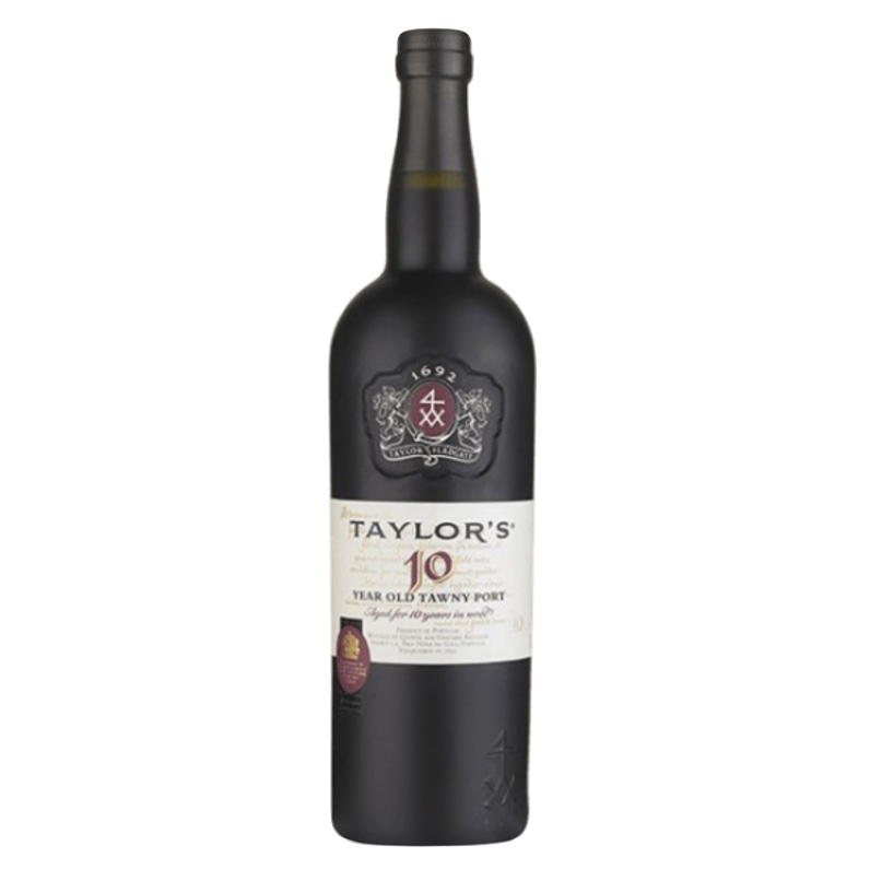 Taylors Tawny 10 Anos 750ml Garrafa de vinho do Porto Taylor's 10 anos com rótulo branco