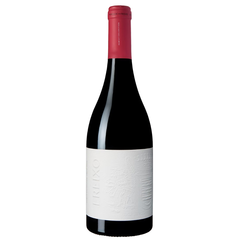 Freixo Family Collection Tinto 2018 - 750ml Garrafa de vinho tinto com rótulo branco e rolha vermelha