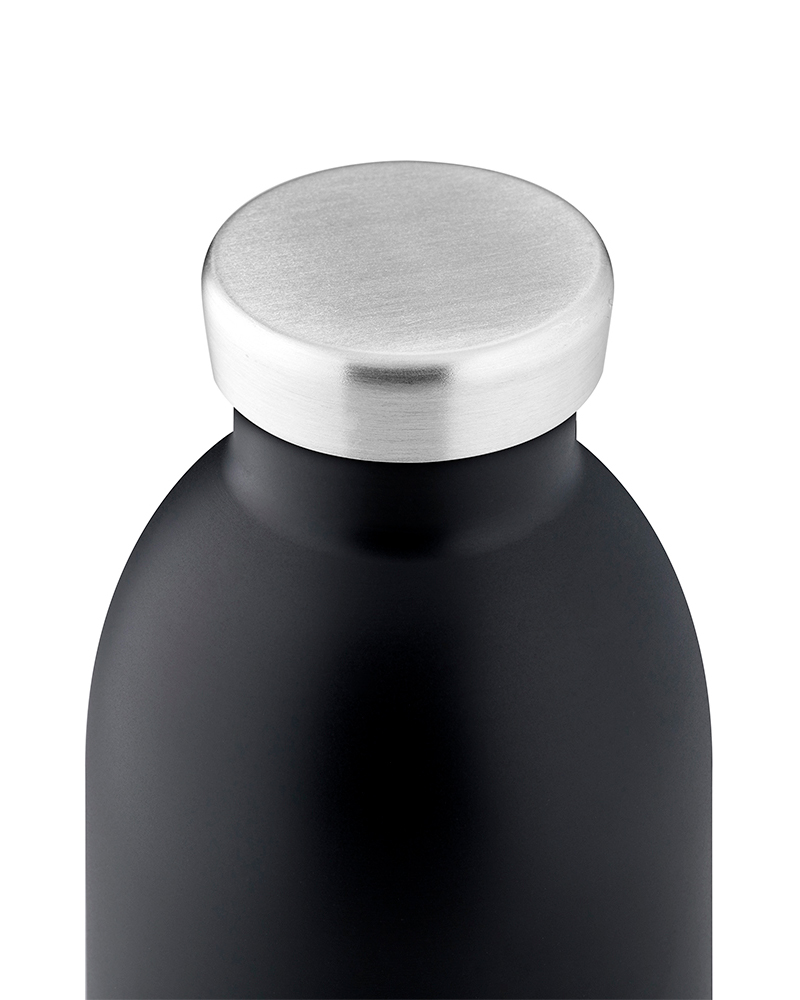 Clima Bottle - Tuxedo Black 500ml Garrafa térmica preta com tampa metálica