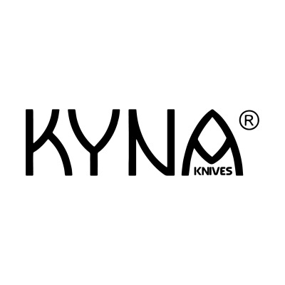 Logotipo KYNA KNIVES em preto sobre fundo branco