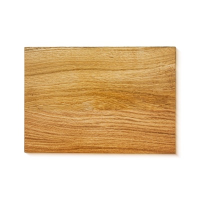 Tábua rectangular de madeira com padrão de grão natural