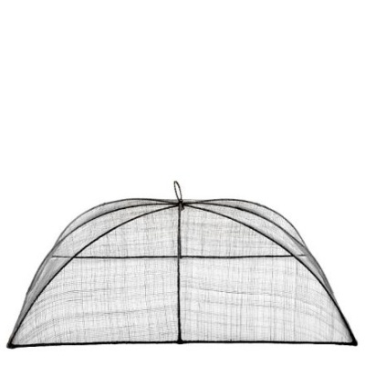 Tampa protetora de rede preta para alimentos