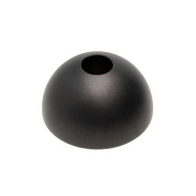 Dispositivo preto em forma de meia esférica com buraco no topo
