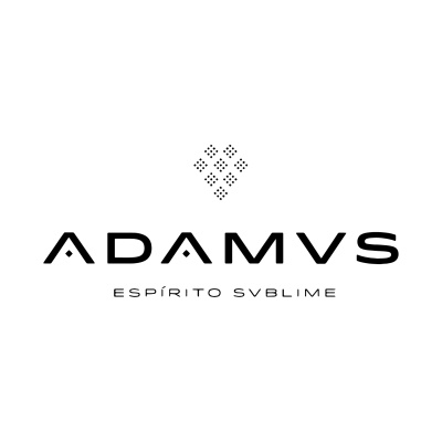 Logotipo da marca ADAMVS com o slogan ESPÍRITO SVBLIME em preto sobre fundo branco