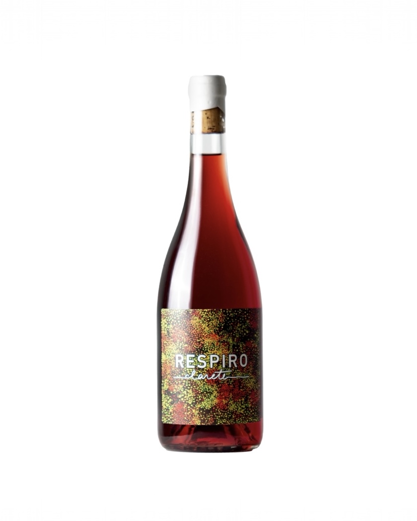 Respiro Clarete 2023 Garrafa de vinho rosé com rótulo colorido 'RESPIRO Rosato'