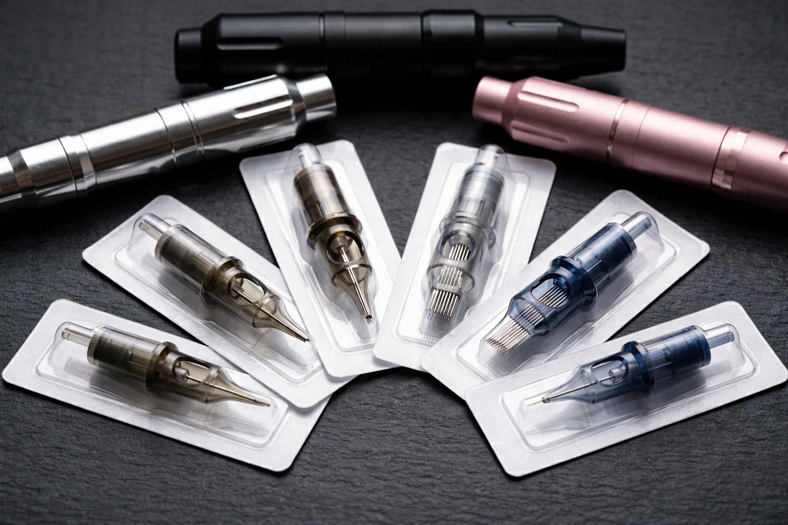 Cartuchos universais POPU OMNI V2 para micropigmenta&ccedil;&atilde;o e tatuagem, Round Liner, Round Shader e Magnum