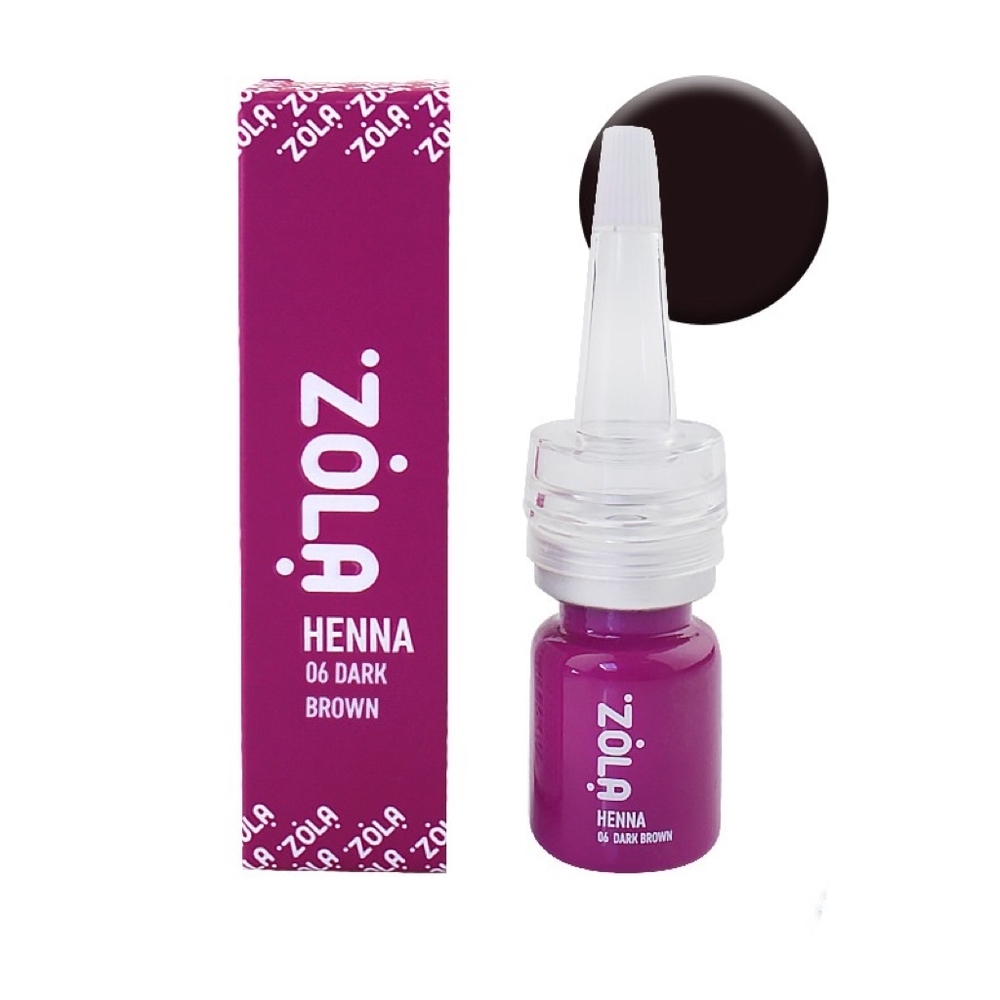 ZOLA Henna 06 Dark Brown 5 g - Coloração de Sobrancelhas ZOLA Henna 06 Dark Brown 5 g - Coloração de Sobrancelhas