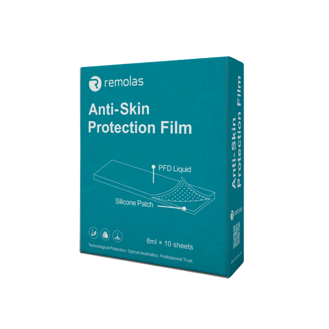 Kit Película de Proteção PFD Silicone para Remoção a Laser Embalagem azul de película protetora antipele remolas