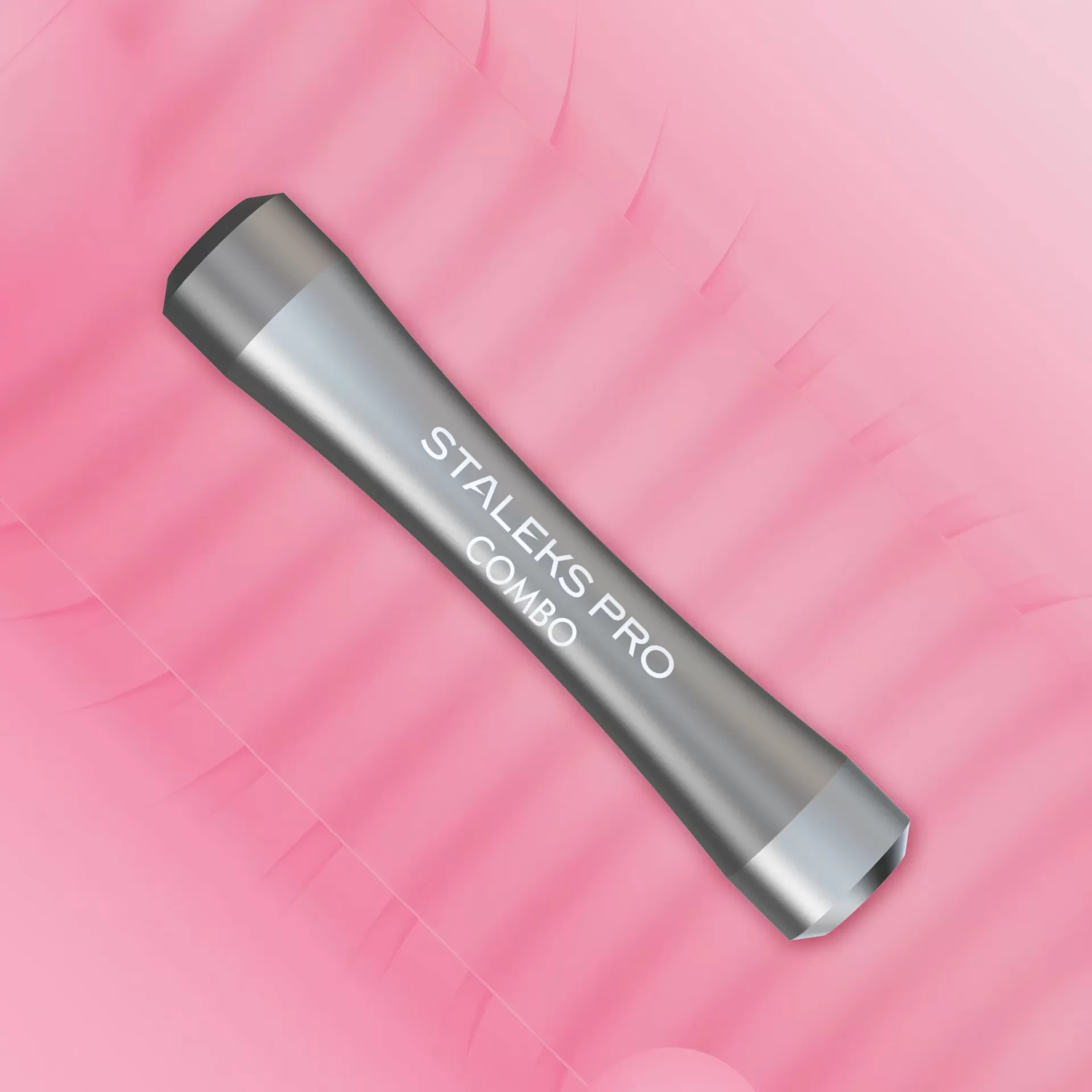 Cabo do Empurrador Combo UNIQ 10 – Para partes Funcionais Substituíveis Ferramenta metálica prateada com texto branco STALEKS PRO COMBO