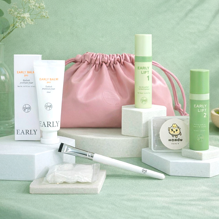 Self Lash Lift Kit Early Shop - Sistema Coreano Completo - PRÉ-VENDA📍 Self Lash Lift Kit Early Shop - kit completo Korean Lash Lift glueless com Balm Pro, Steps 1 e 2, Ma