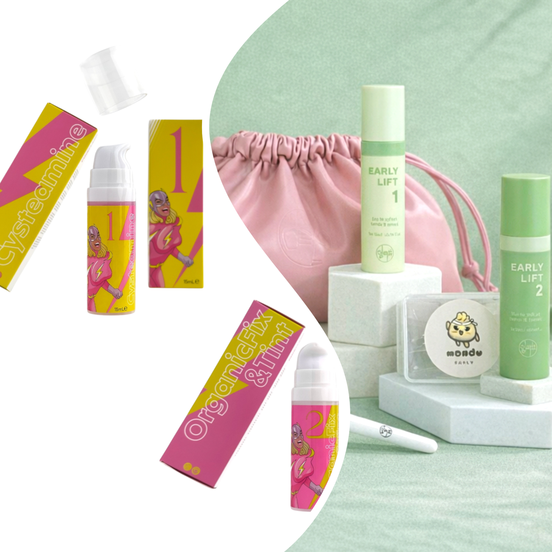 Lash lifting coreano profissional em Portugal com kits Early Shop e Pink Flash Switzerland na Cacau Chic Shop