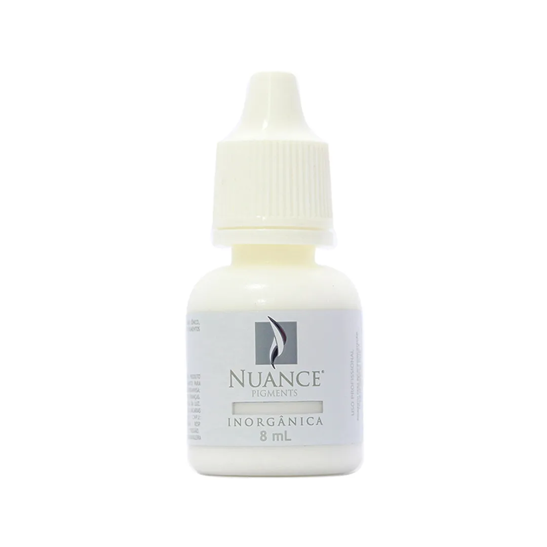 Pigmento White - Branco - 8ml Nuance Frasco branco pequeno com rótulo NUANCE ELEMENTS, INORGÂNICA, 8 mL