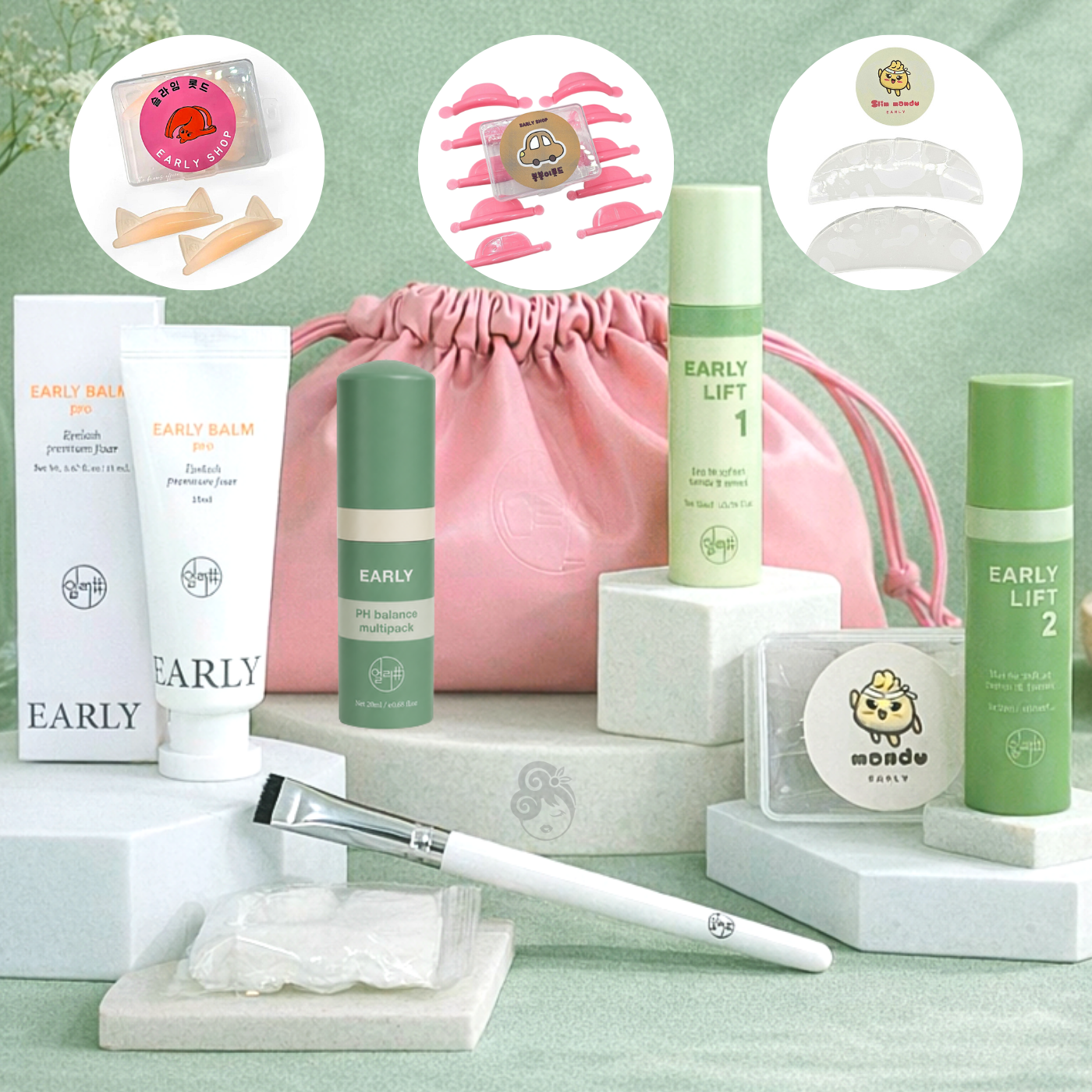 Kit Profissional Early Shop Master PRO - Lash Lift Coreano Completo Kit Profissional Early Shop Master PRO para Lash Lift Coreano com Balm Pro, Step 1, Step 2, pH Multi