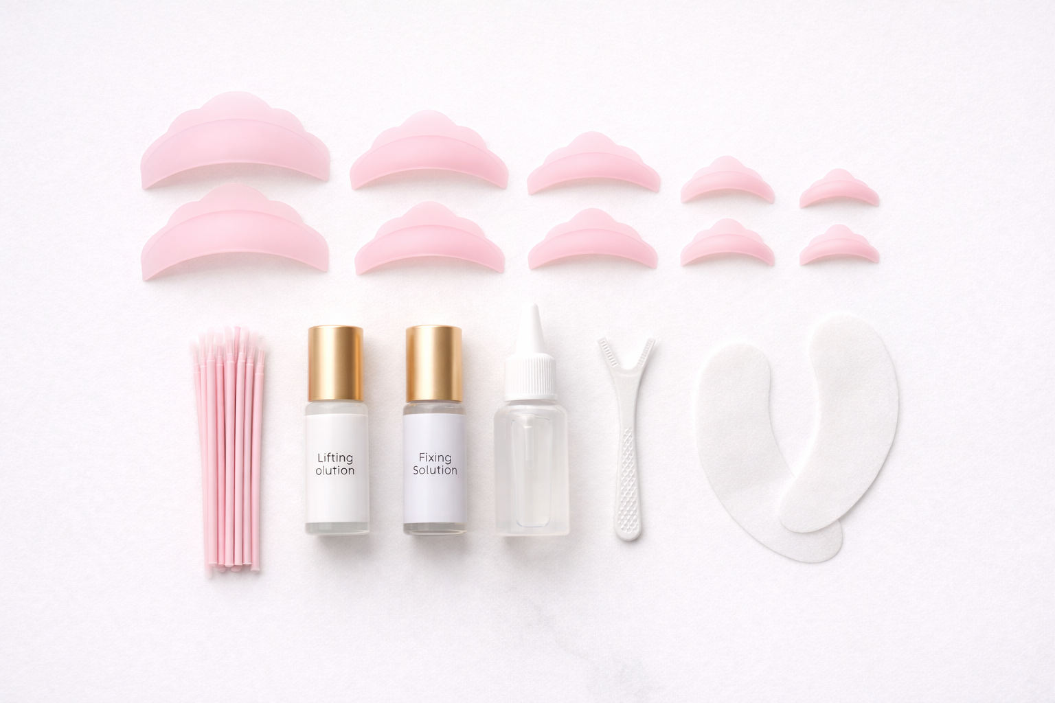 Produtos profissionais de lash lift em Portugal com kits Pink Flash Switzerland, ZOLA, OKO e acess&oacute;rios na Cacau Chic Shop