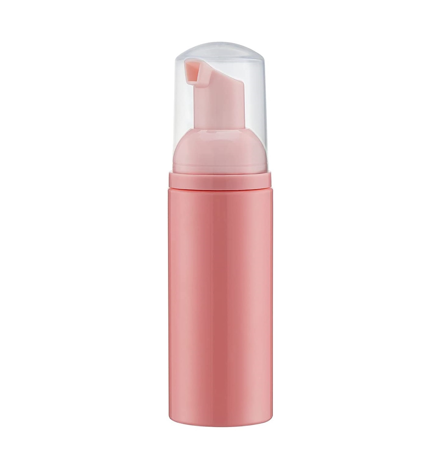 Frasco Pump Espumador Rosa - 60 ml Frasco de espuma rosa com tampa transparente e dispensador