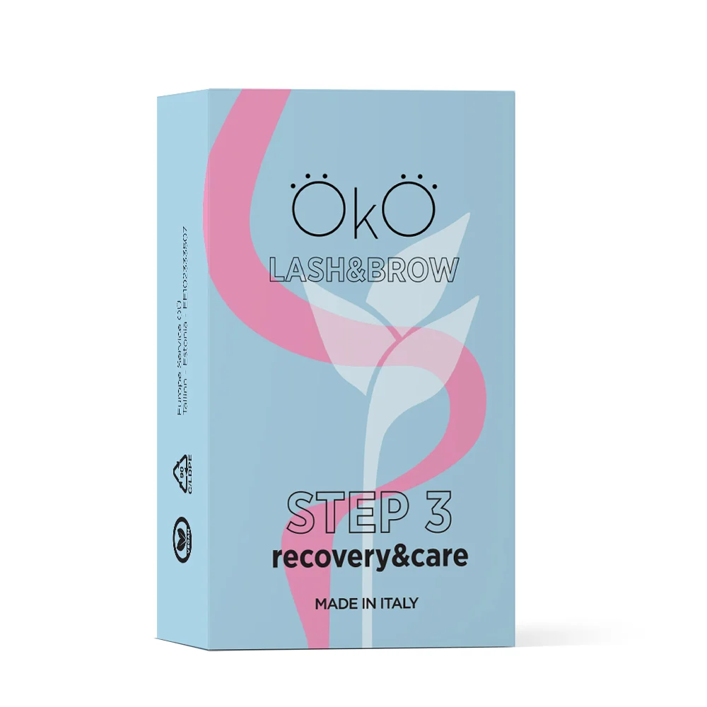 Kit 5 Sachês para Laminação Passo 3 Embalagem de produto cosmético ÖKÖ LASH & BROW Step 3