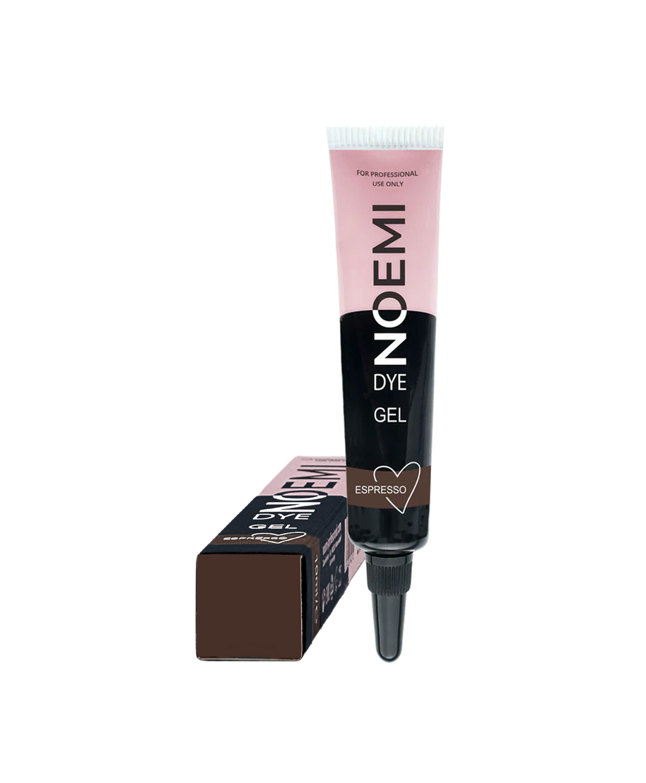 Noemi Gel Dye Espresso - Coloração em Gel 10 ml Tubo e caixa de tinta em gel para cabelo NOEMI cor Espresso