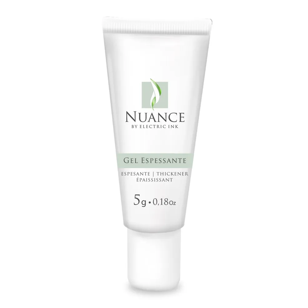 Gel Espessante Nuance Tubo branco de gel espessante Nuance by Electric Ink com texto verde e preto