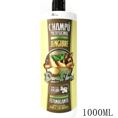 Frasco de champô profissional de gengibre 1000ml