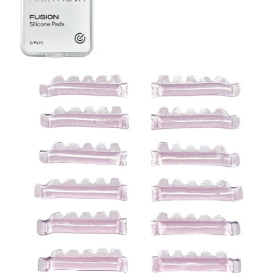 Pads de silicone transparentes MAXYMOVA Fusion e embalagem