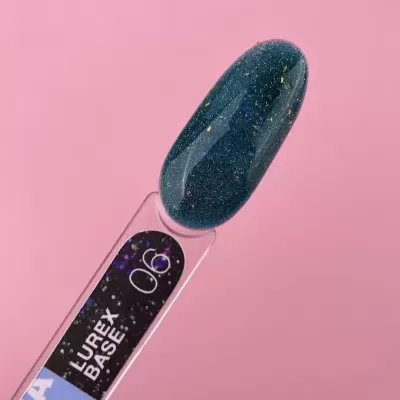 Amostra de verniz para unhas azul escuro com brilho