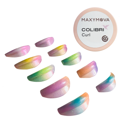 Maxymova Colibri Curl, conjunto de cinco pares de moldes de silicone