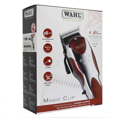 Embalagem com máquina de cortar cabelo profissional Wahl Magic Clip