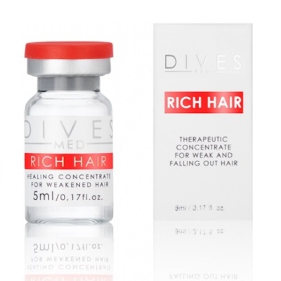 Frasco e embalagem de concentrado para cabelo fragilizado e queda