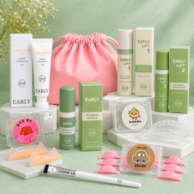 Kit Profissional Early Shop Master PRO para Lash Lift Coreano com Balm Pro, Step 1, Step 2, pH Multi
