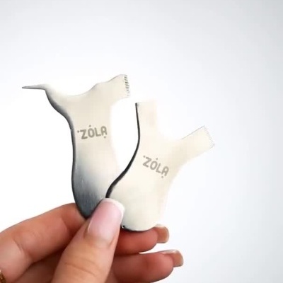 Ferramentas para laminação de pestanas da marca Zola em diferentes embalagens e cores