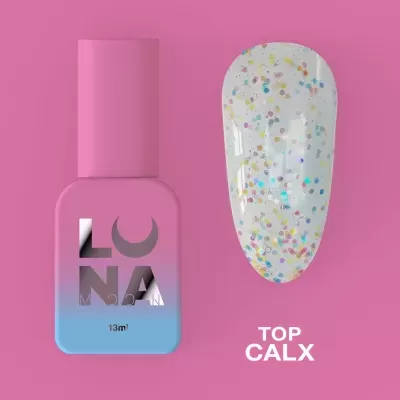 Frasco de verniz de unhas rosa com amostra de verniz glitter