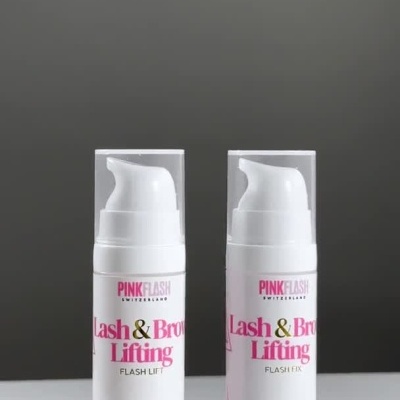 Kit Pink Flash Pump Lash & Brow Lift Passo 1 + Passo 2 (15 ml cada)
