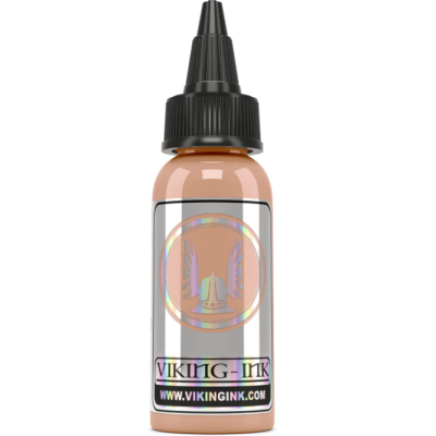 Frasco pequeno de tinta Viking Ink com tampa preta e etiqueta holográfica