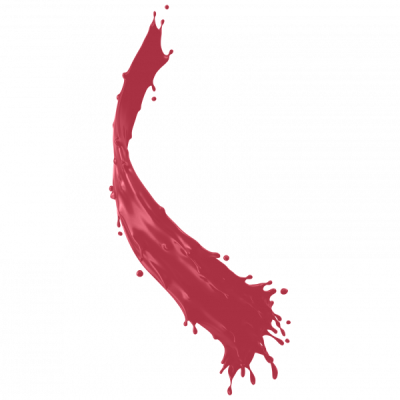 Borrão de tinta cor-de-rosa em movimento curvo