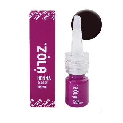 ZOLA Henna 06 Dark Brown 5 g - Coloração de Sobrancelhas