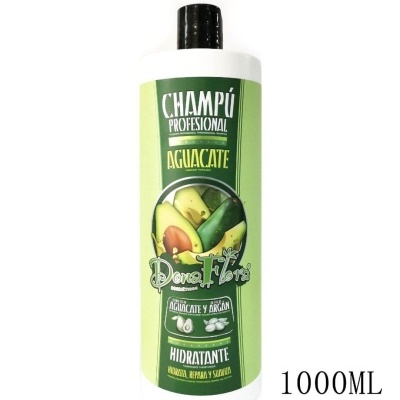 Frasco branco de champô hidratante com rótulo verde e tampa preta