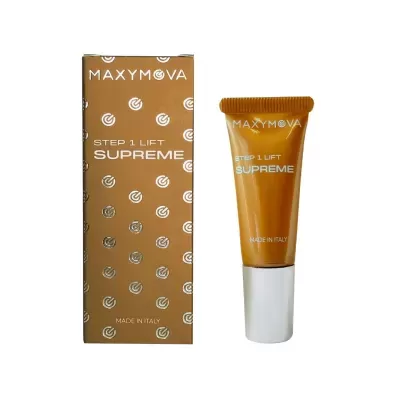 Tubo e caixa castanha de cosmético MAXYMOVA STEP 1 LIFT SUPREME