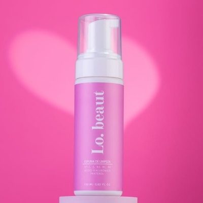 Espuma de Limpeza LO BEAUT 150 ml para protocolo Hidragloss, Spa Labial e preparação dos lábios