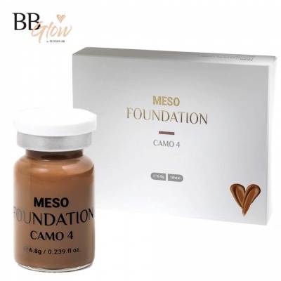 Frasco de base MESO Foundation Camo 4 com caixa