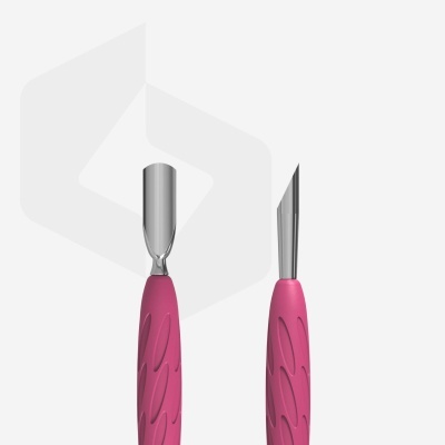 Ferramentas de artesanato com lâminas metálicas e cabos rosa texturizados